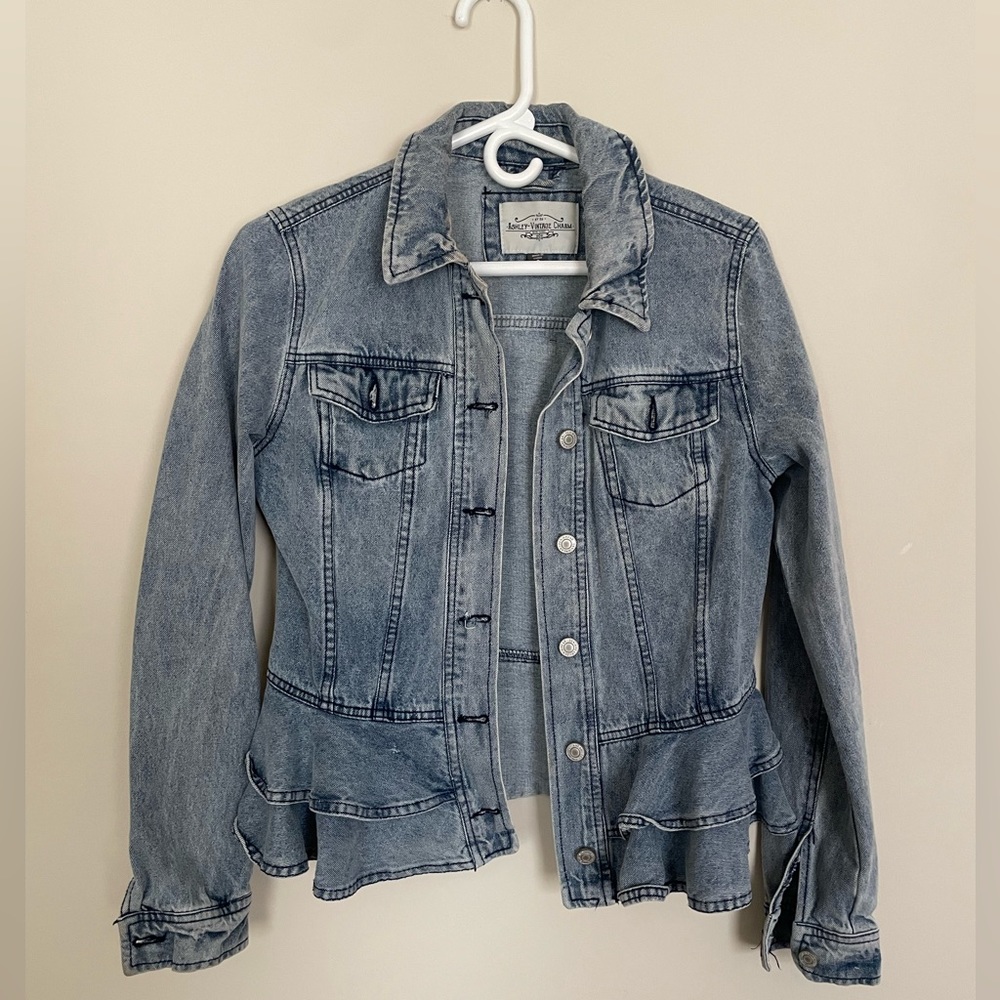 Ruffled Denim Jacket